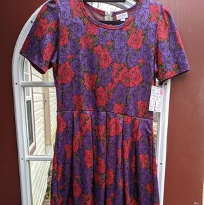 Large Jaquard LuLaRoe Amelia dress NWT